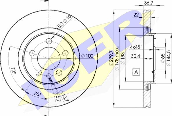 Icer 78BD5603-2 - Discofreno autozon.pro