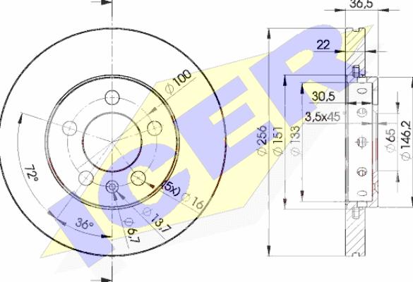 Icer 78BD5602-2 - Discofreno autozon.pro