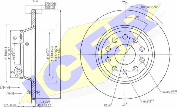 Icer 78BD5619-2 - Discofreno autozon.pro