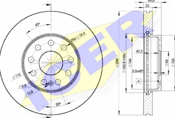 Icer 78BD5615-2 - Discofreno autozon.pro