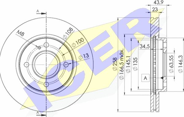 Icer 78BD5636-2 - Discofreno autozon.pro