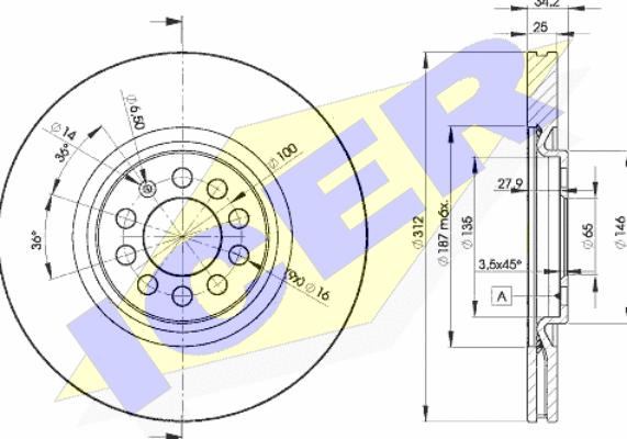 Icer 78BD5620-2 - Discofreno autozon.pro