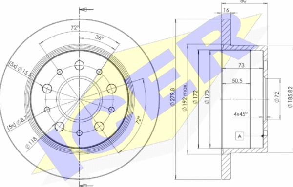 Icer 78BD5623-1 - Discofreno autozon.pro