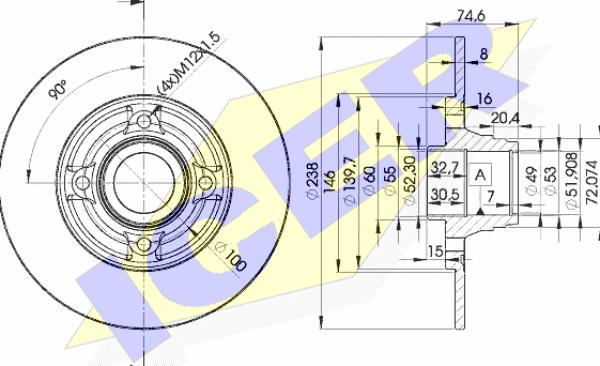 Icer 78BD5006-1 - Discofreno autozon.pro