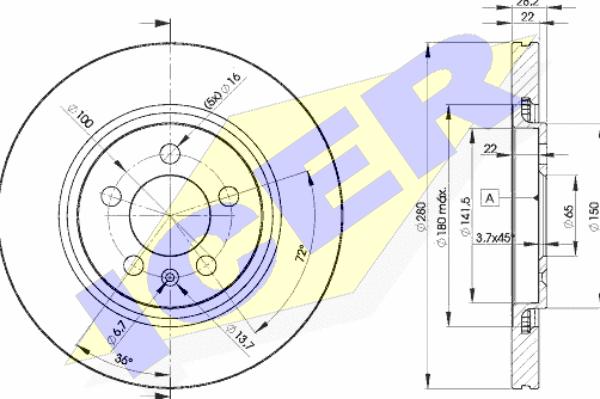 Icer 78BD5031-2 - Discofreno autozon.pro