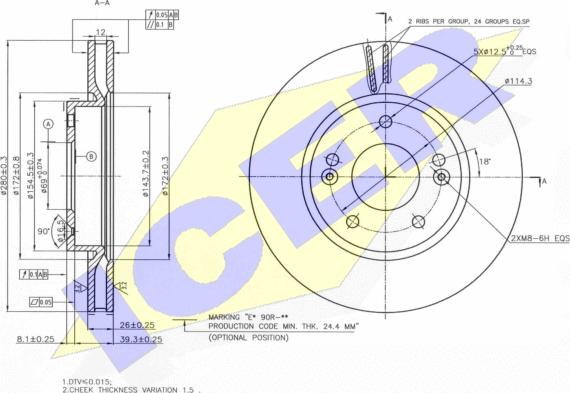 Icer 78BD5158-2 - Discofreno autozon.pro