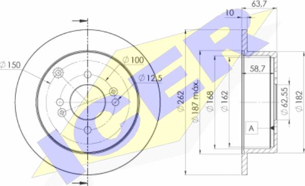 Icer 78BD5102-2 - Discofreno autozon.pro