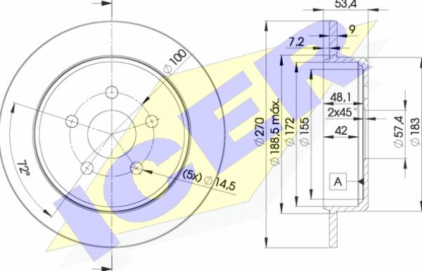 Icer 78BD5114-2 - Discofreno autozon.pro