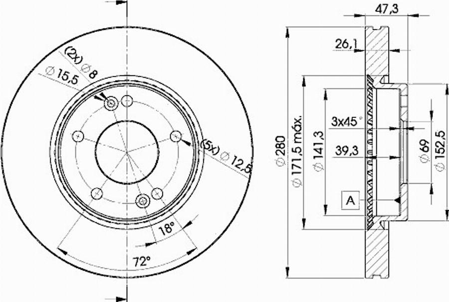 Icer 78BD5171 - Kit freno, Freno a disco autozon.pro