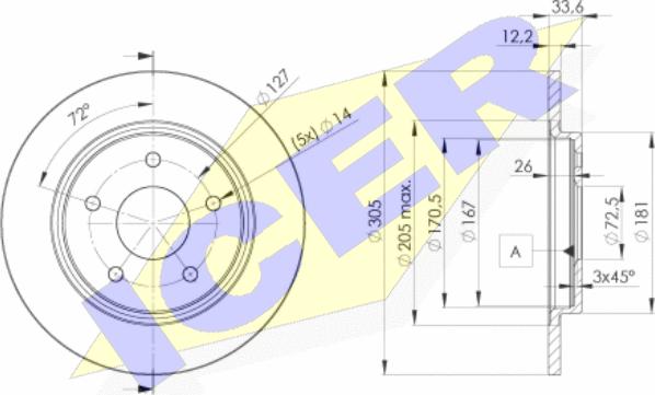 Icer 78BD5173-2 - Discofreno autozon.pro