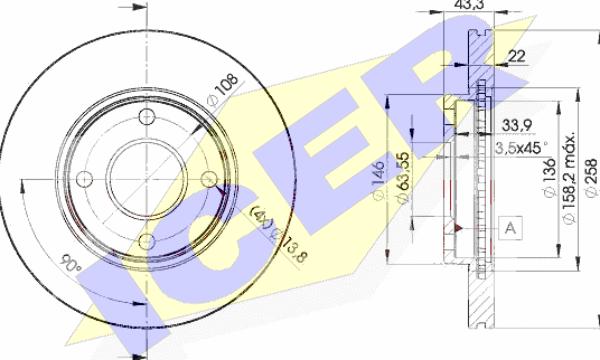 Icer 78BD5344-2 - Discofreno autozon.pro