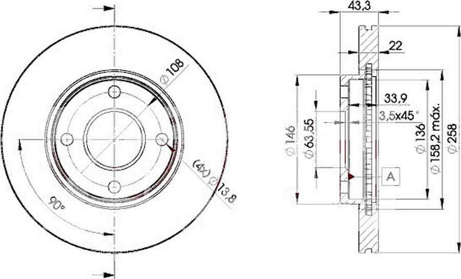 Icer 78BD5344 - Kit freno, Freno a disco autozon.pro