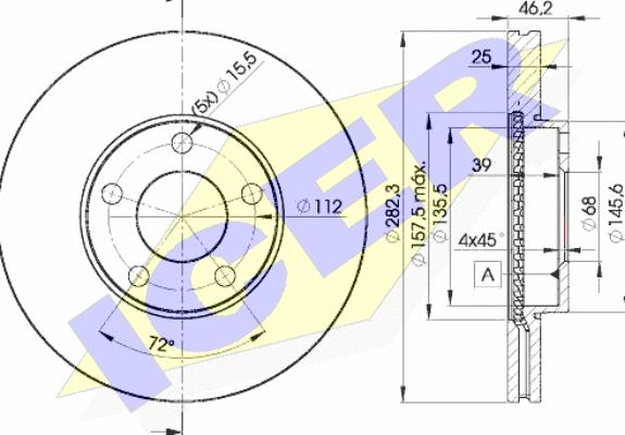 Icer 78BD5306-2 - Discofreno autozon.pro