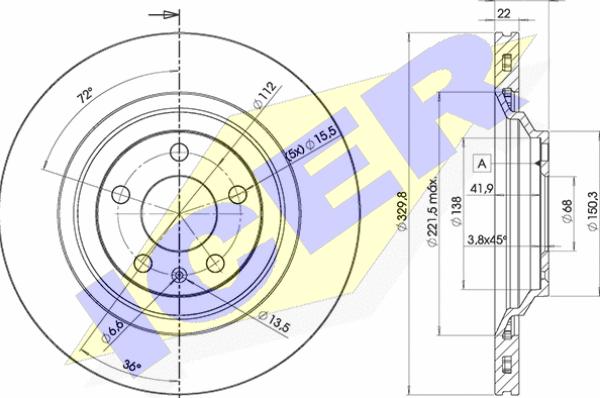 Icer 78BD5314-2 - Discofreno autozon.pro