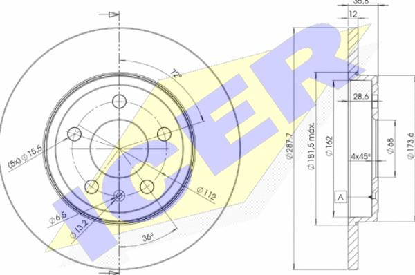 Icer 78BD5316-2 - Discofreno autozon.pro