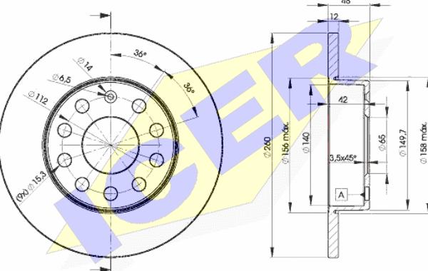 Icer 78BD5310-2 - Discofreno autozon.pro