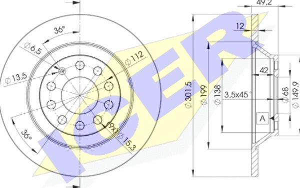 Icer 78BD5313-2 - Discofreno autozon.pro