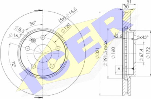 Icer 78BD5387-2 - Discofreno autozon.pro