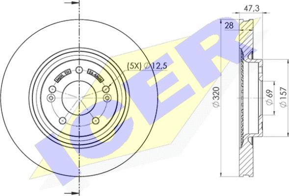 Icer 78BD5271-2 - Discofreno autozon.pro