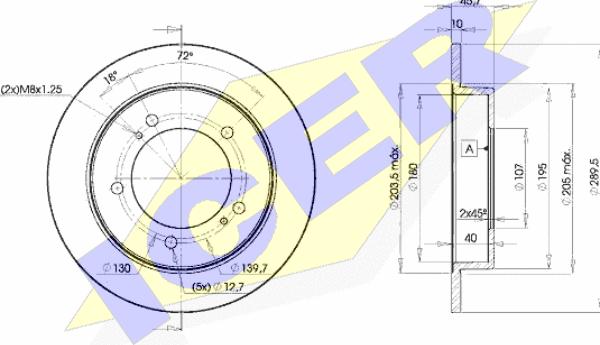 Icer 78BD6970-2 - Discofreno autozon.pro