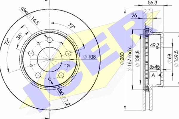 Icer 78BD6567-2 - Discofreno autozon.pro