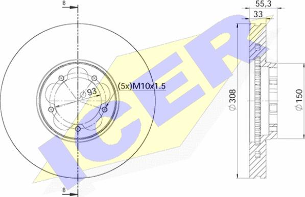 Icer 78BD6539-1 - Discofreno autozon.pro