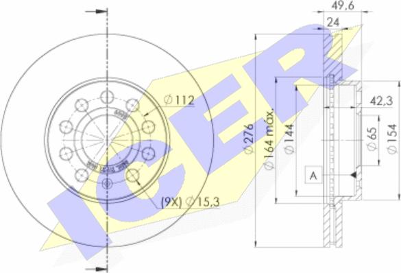 Icer 78BD6095-2 - Discofreno autozon.pro