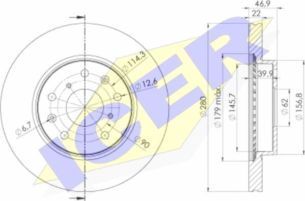 Icer 78BD6041-2 - Discofreno autozon.pro