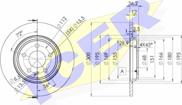 Icer 78BD6075-2 - Discofreno autozon.pro