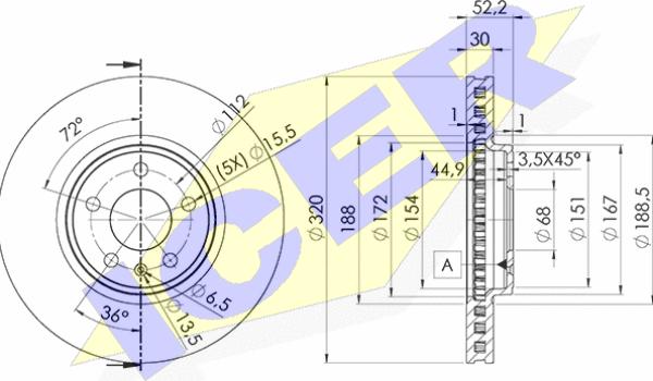 Icer 78BD6076-2 - Discofreno autozon.pro