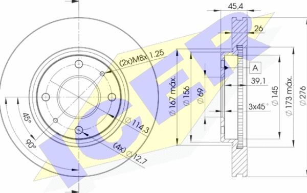 Icer 78BD6070-2 - Discofreno autozon.pro