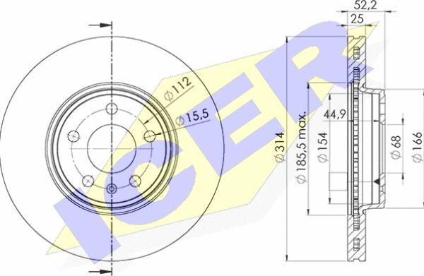 Icer 78BD6077-2 - Discofreno autozon.pro