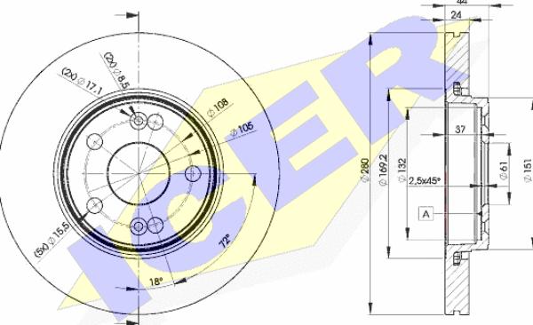 Icer 78BD6198-2 - Discofreno autozon.pro