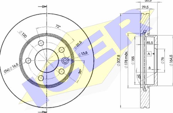 Icer 78BD6153-2 - Discofreno autozon.pro