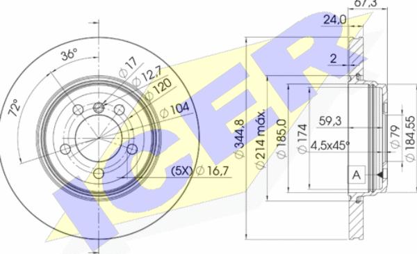 Icer 78BD6129-2 - Discofreno autozon.pro