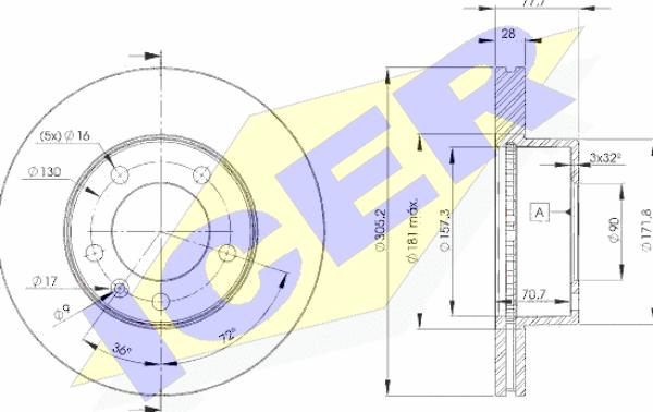 Icer 78BD6848-1 - Discofreno autozon.pro