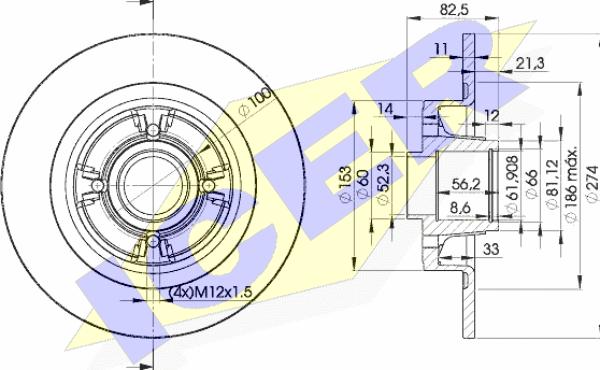 Icer 78BD6328-1 - Discofreno autozon.pro