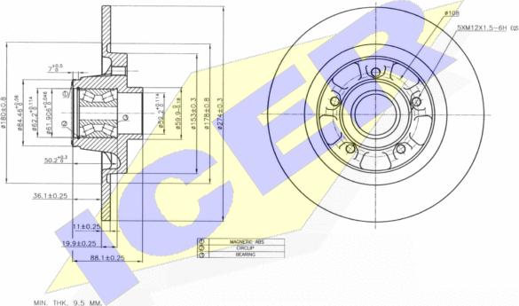 Icer 78BD6327-1 - Discofreno autozon.pro