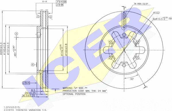 Icer 78BD6744-2 - Discofreno autozon.pro