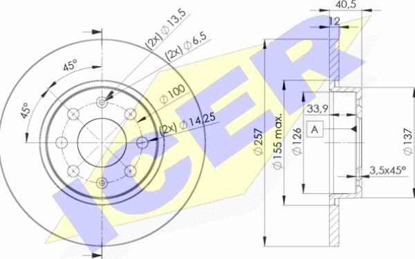 Icer 78BD0918-2 - Discofreno autozon.pro