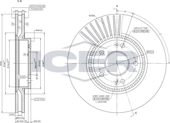 Icer 78BD0586-2 - Discofreno autozon.pro