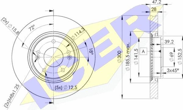 Icer 78BD0580-2 - Discofreno autozon.pro