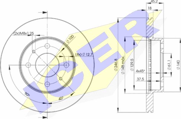 Icer 78BD0602-2 - Discofreno autozon.pro