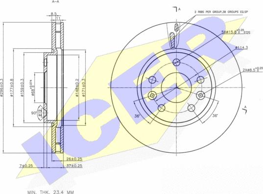 Icer 78BD0036-2 - Discofreno autozon.pro