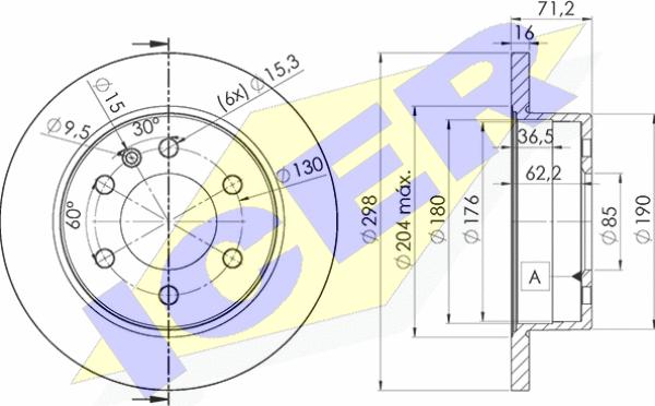 Icer 78BD0191-2 - Discofreno autozon.pro