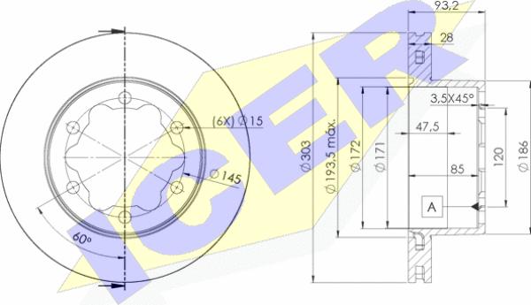 Icer 78BD0192-1 - Discofreno autozon.pro