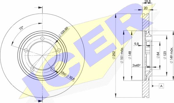 Icer 78BD0100-2 - Discofreno autozon.pro