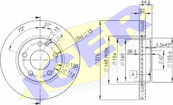 Icer 78BD0111-2 - Discofreno autozon.pro