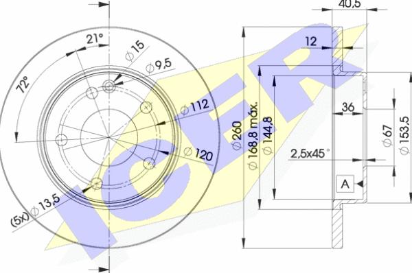 Icer 78BD0112-2 - Discofreno autozon.pro