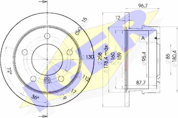 Icer 78BD0184-1 - Discofreno autozon.pro